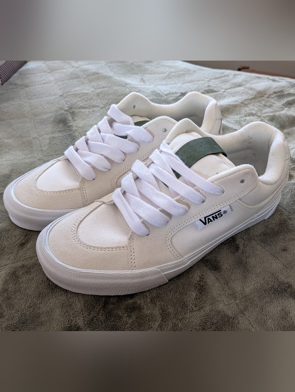 NEW Mens Vans Chukka Push Blanc De Blanc White Sneaker Shoes Size 9.5